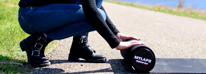 Organizator samodzielnie rozwija matę MyLaps